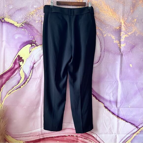 5/$30 Express Slacks Trousers Pants with Belt Black 8 - Picture 3 of 5